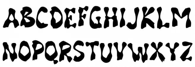 Groovy Cow Schriftart Groß
