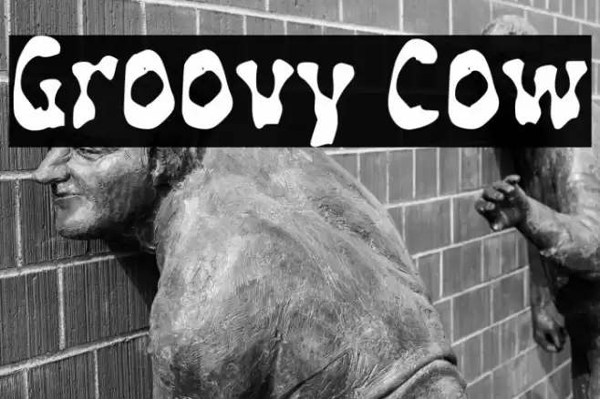 Groovy Cow Font examples