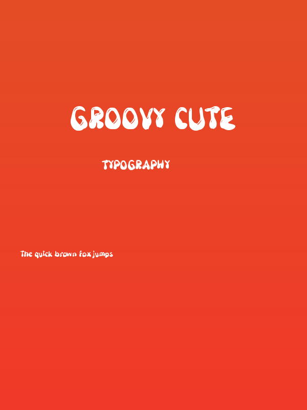 Groovy Cute Poster