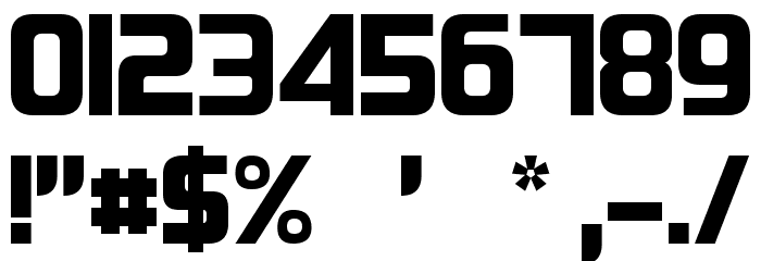 Groovy Fast Font OTHER CHARS