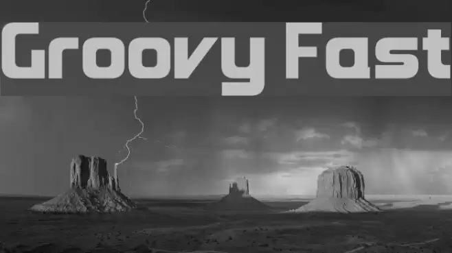 Groovy Fast フォント examples