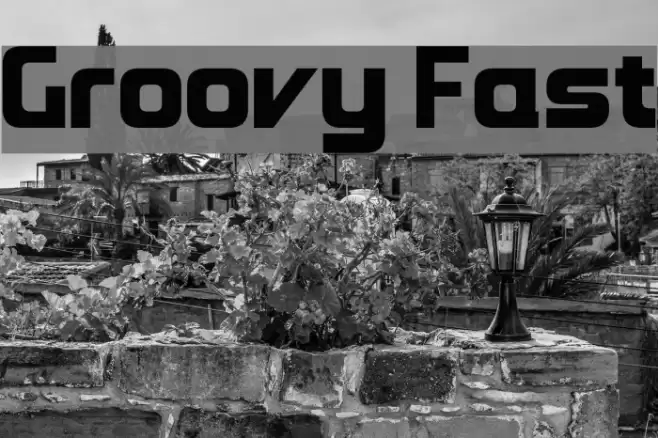 Groovy Fast フォント examples