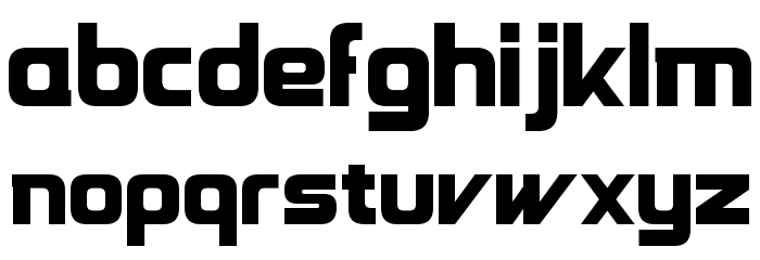 Groovy Fast Font LOWERCASE