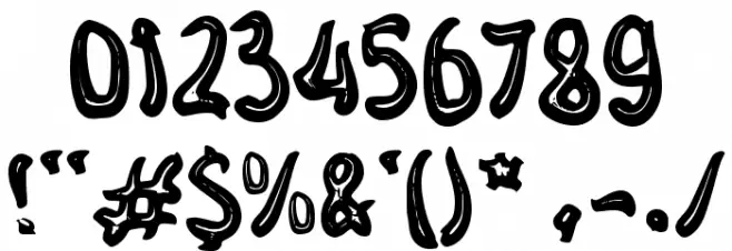 Groovy Fire Font OTHER CHARS