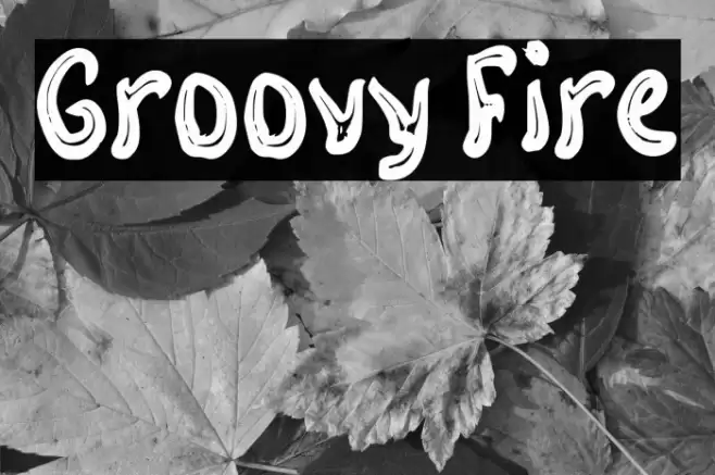 Groovy Fire Font examples