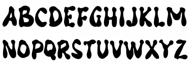 Groovy George Schriftart Groß
