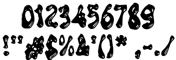 Groovy Gold Font OTHER CHARS