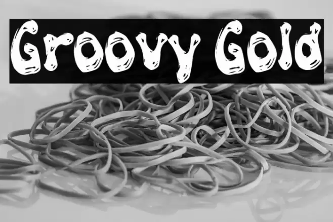 Groovy Gold Font examples