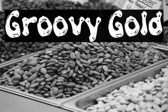 Groovy Gold Font examples