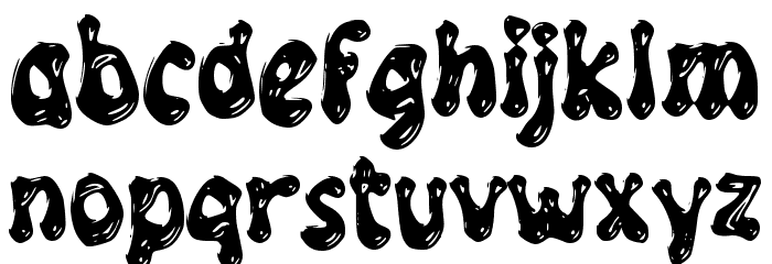 Groovy Gold Font LOWERCASE