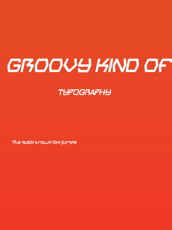 Groovy Kind Of Life Bold Italic Poster
