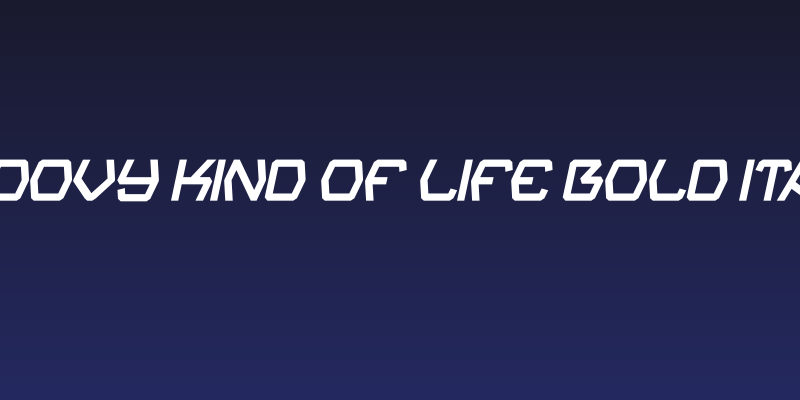 Groovy Kind Of Life Bold Italic Social Header