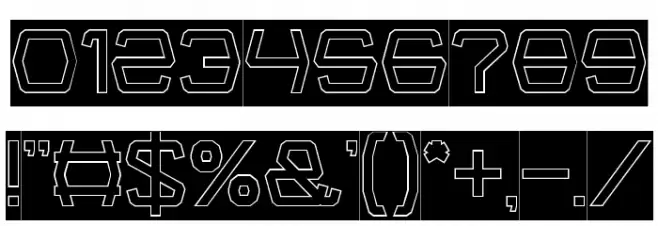 Groovy Kind Of Life-Hollow Font OTHER CHARS