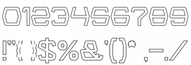 Groovy Kind Of Life-Hollow Font OTHER CHARS