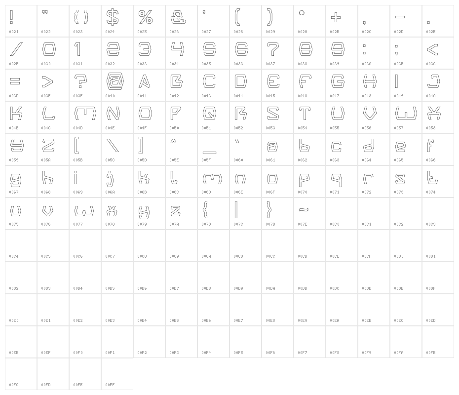 Groovy Kind Of Life-Hollow Character Map