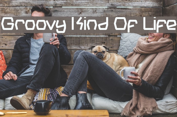 Groovy Kind Of Life Font examples