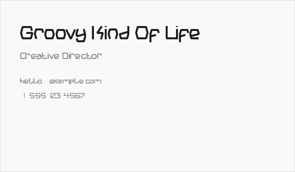 Groovy Kind Of Life Business Card
