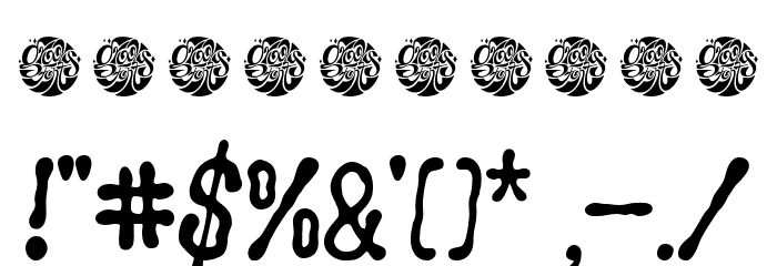 Groovy Liquor Demo Font Alte caractere