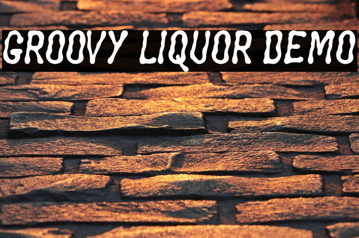 Groovy Liquor Demo Caratteri examples