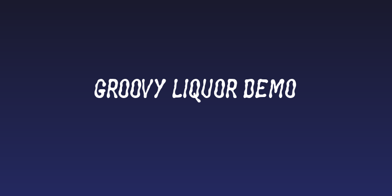 Groovy Liquor Demo Social Header