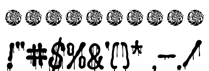 Groovy Liquor Drip Demo Font Alte caractere