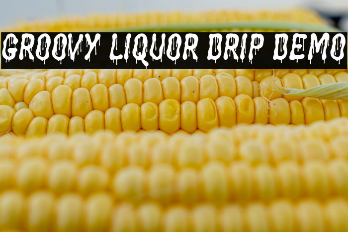 Groovy Liquor Drip Demo Caratteri examples