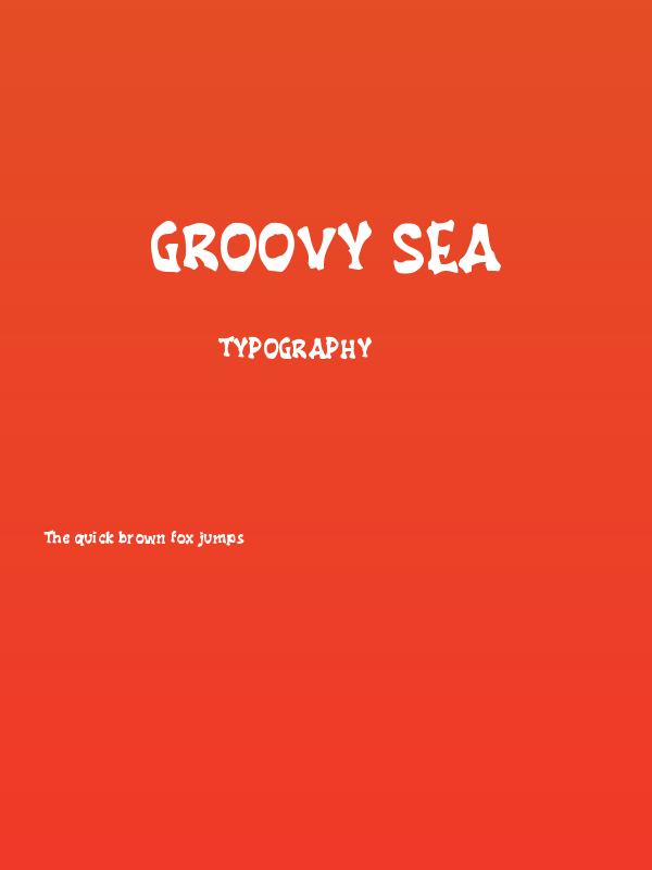 Groovy Sea Poster