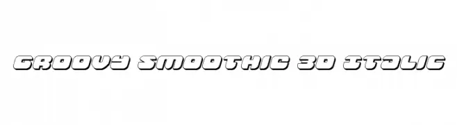 Groovy Smoothie 3D Italic  تنزيل الخطوط