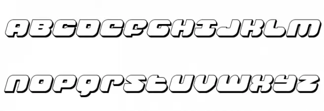 Groovy Smoothie 3D Italic Fuentes MAYÚSCULAS