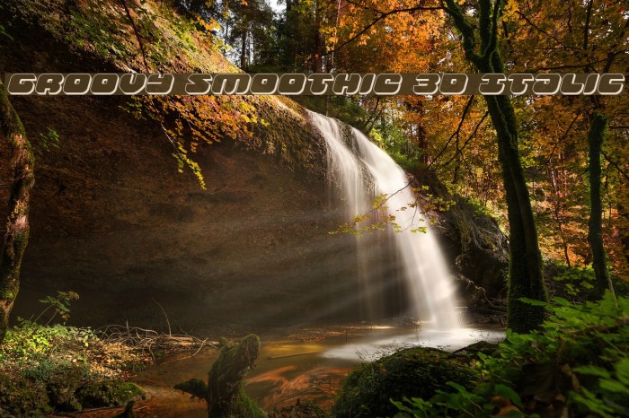 Groovy Smoothie 3D Italic Example 1