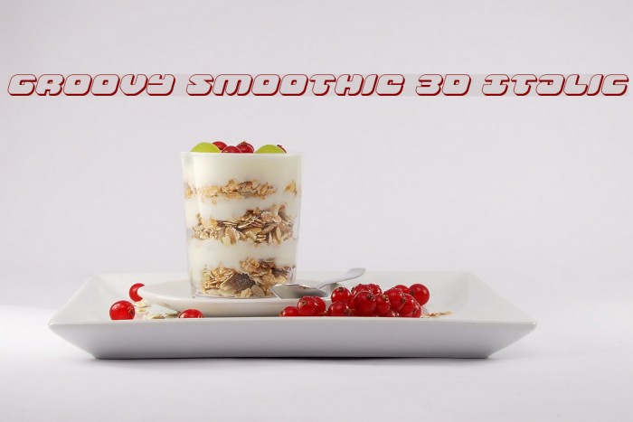 Groovy Smoothie 3D Italic Example 2