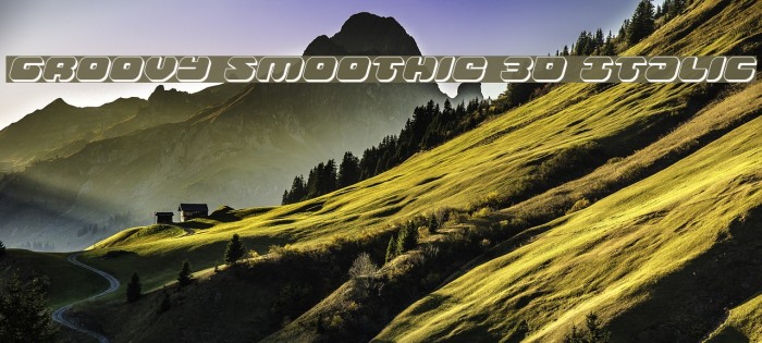 Groovy Smoothie 3D Italic Example 3