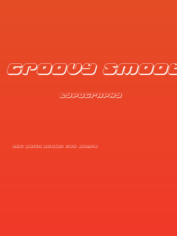 Groovy Smoothie 3D Italic Poster