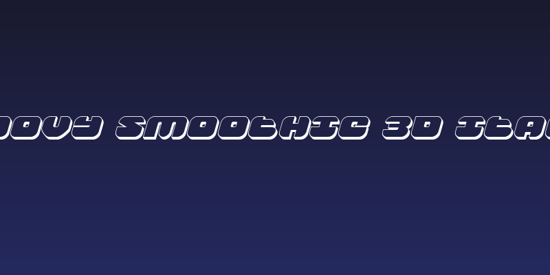 Groovy Smoothie 3D Italic Social Header