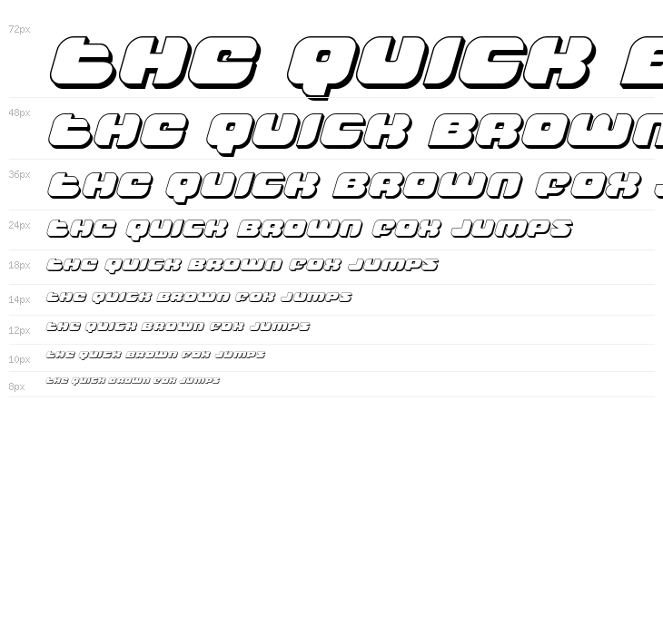 Groovy Smoothie 3D Italic Waterfall