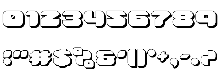 Groovy Smoothie 3D Font OTHER CHARS