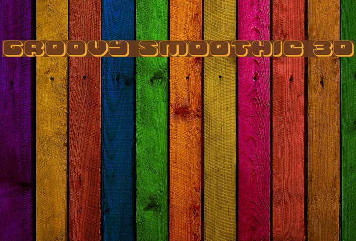 Groovy Smoothie 3D Font examples
