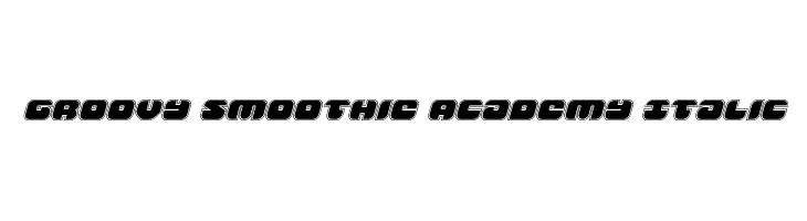 Groovy Smoothie Academy Italic  لخطوط تنزيل
