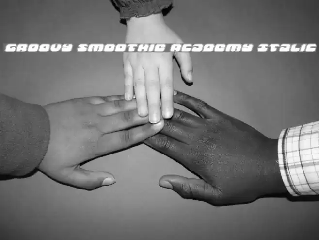 Groovy Smoothie Academy Italic Font examples