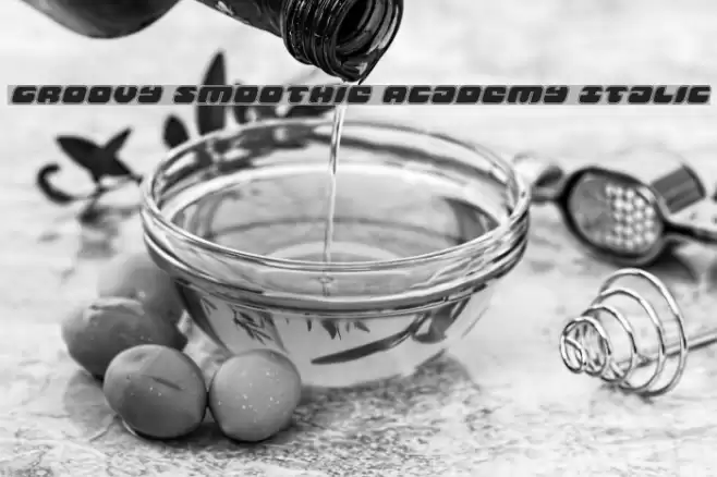 Groovy Smoothie Academy Italic Font examples