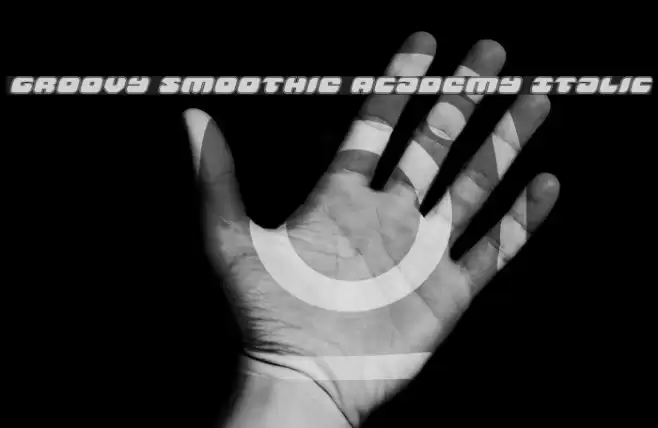 Groovy Smoothie Academy Italic Font examples