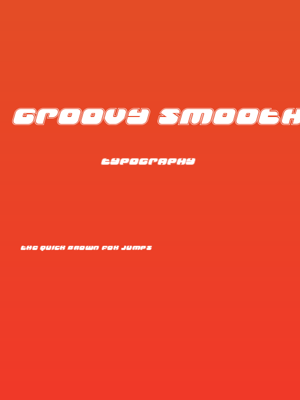 Groovy Smoothie Academy Italic Poster