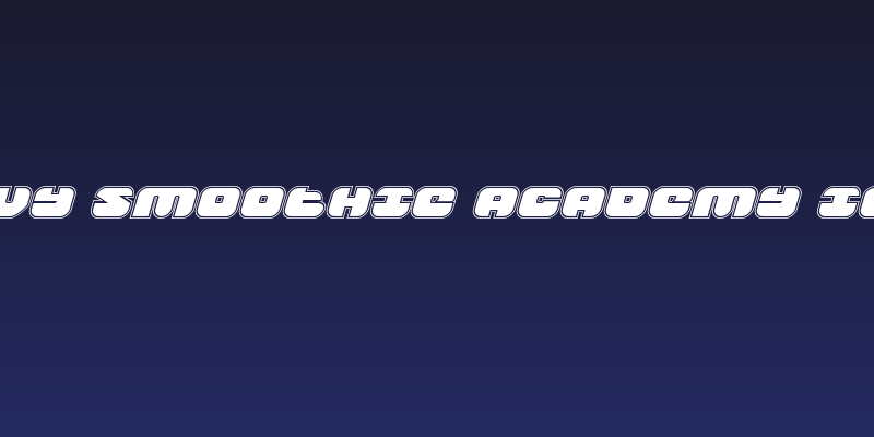 Groovy Smoothie Academy Italic Social Header