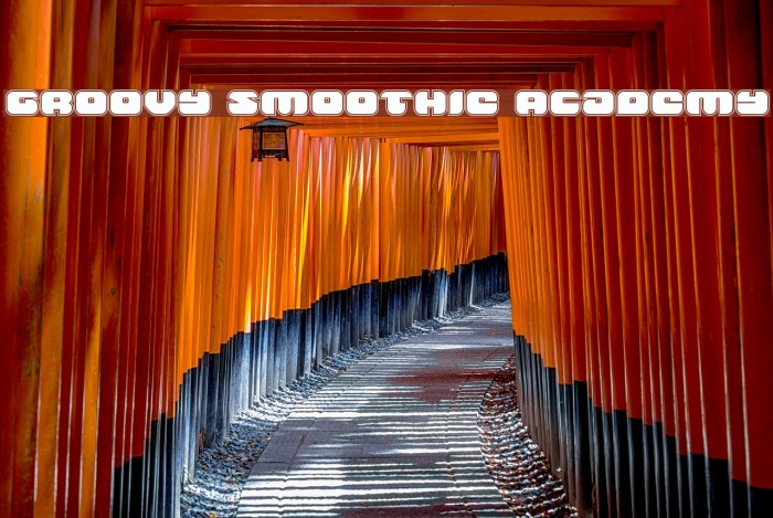 Groovy Smoothie Academy Font examples