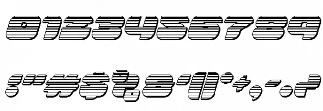 Groovy Smoothie Chrome Italic Font OTHER CHARS