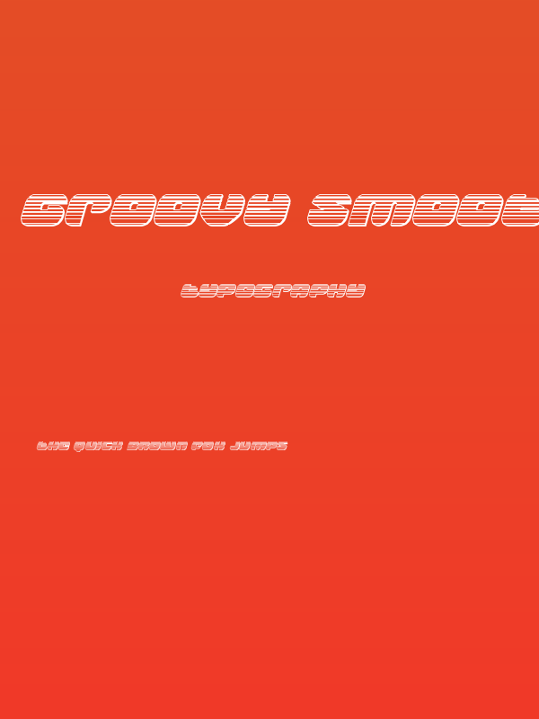 Groovy Smoothie Chrome Italic Poster