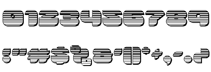 Groovy Smoothie Chrome Font OTHER CHARS