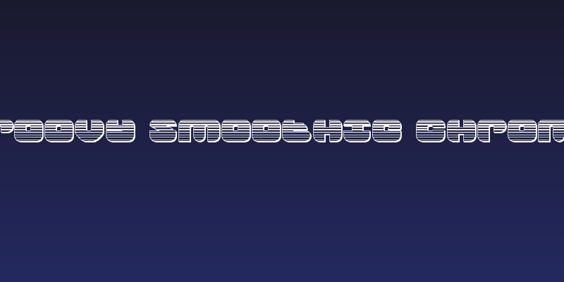 Groovy Smoothie Chrome Social Header