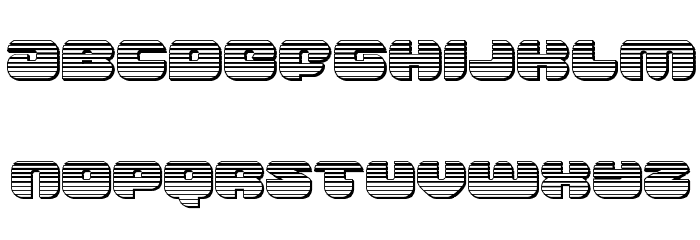 Groovy Smoothie Chrome Font LOWERCASE