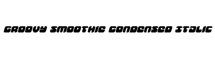Groovy Smoothie Condensed Italic  フリーフォントのダウンロード